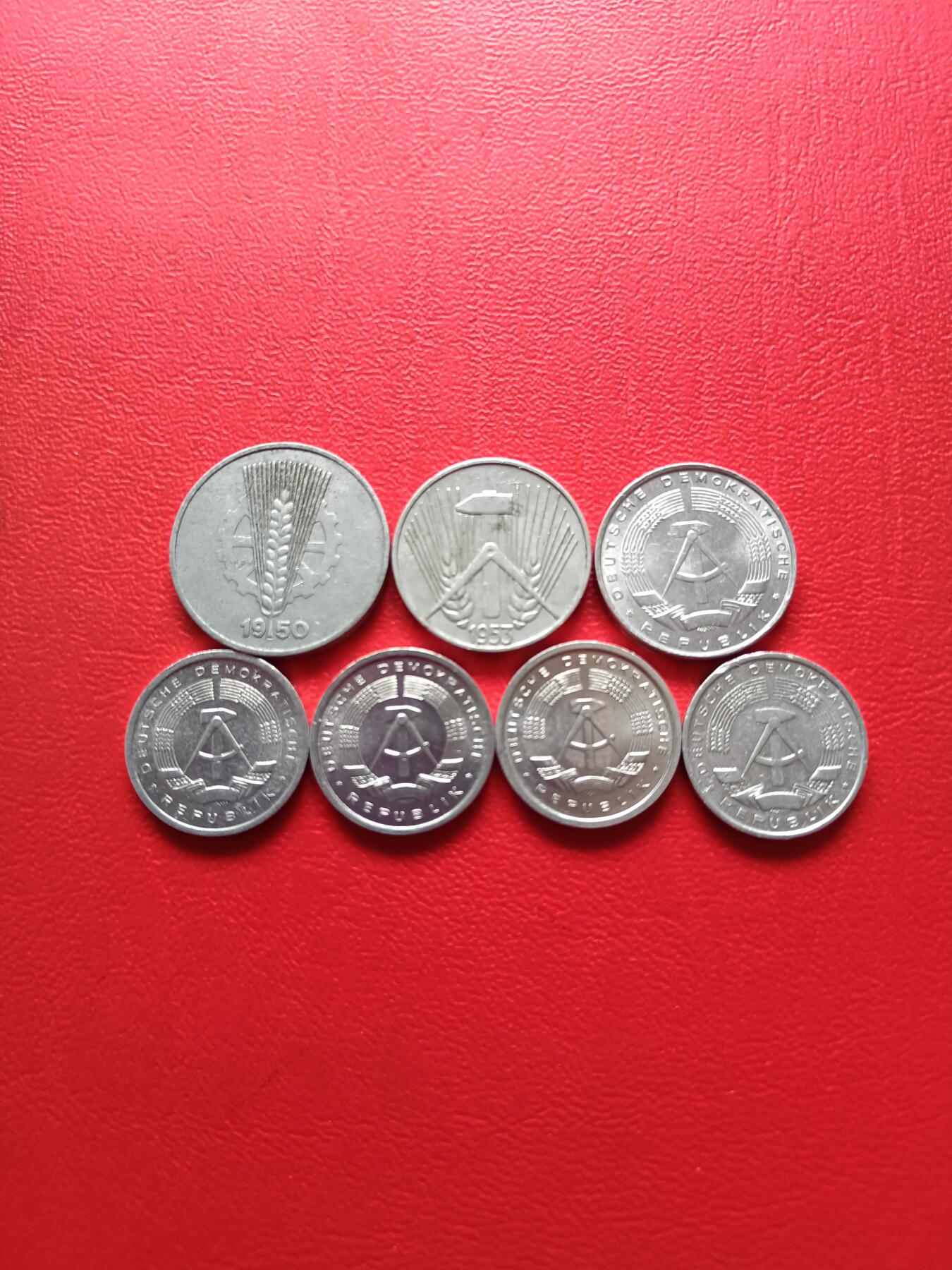 【云涧收藏】第七十九场 民主德国（东德）7枚