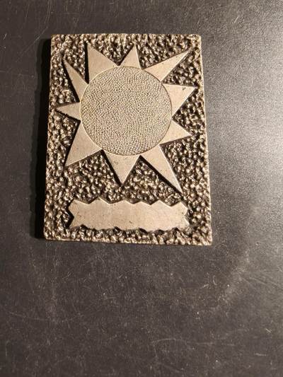 老王徽章第163期 13-15日三场连拍 16日统一发货  13、14日结束后可寄存 -  法国镀银方形纪念章    尺寸45×60mm.   重量77.7g