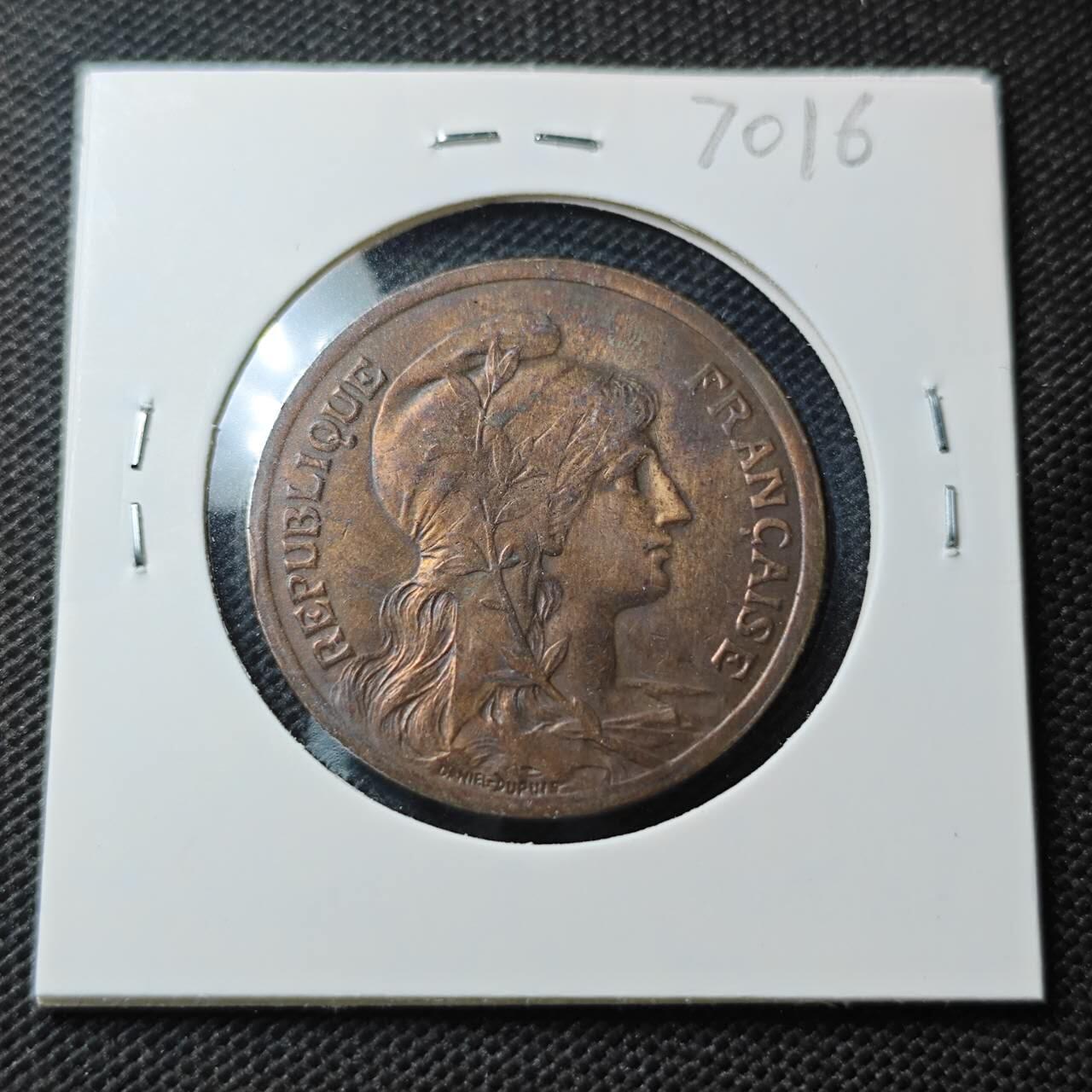 KK钱币收藏小铺  第370场  2月预留时间 周末发货  1916法国10分