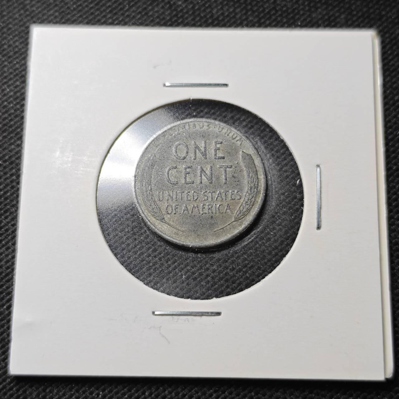 KK钱币收藏小铺  第370场  2月预留时间 周末发货  1943美国麦穗铁1分