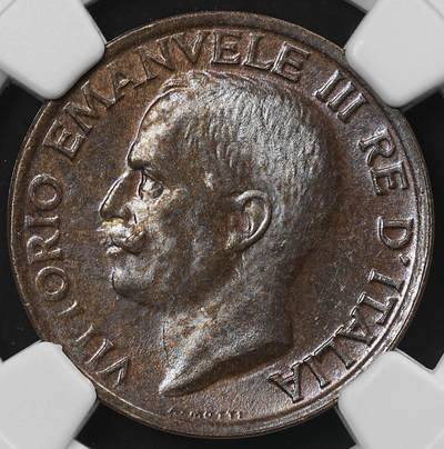 修遠堂世界钱币第九十三期 - NGC MS64BN 1920年意大利10分铜币