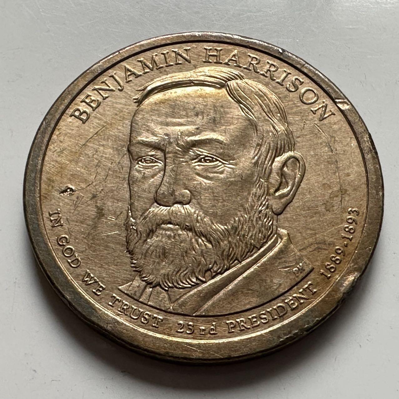 🌹外币初藏🌹🐯2025年第127场  每周二四六晚8️⃣点 接代拍 本杰明.哈里森