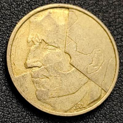 泉币菌-第128附加场-精品福利场（本场拍品多，请提前出价） - 1986分裂的人格 24mm 比利时5法郎硬币