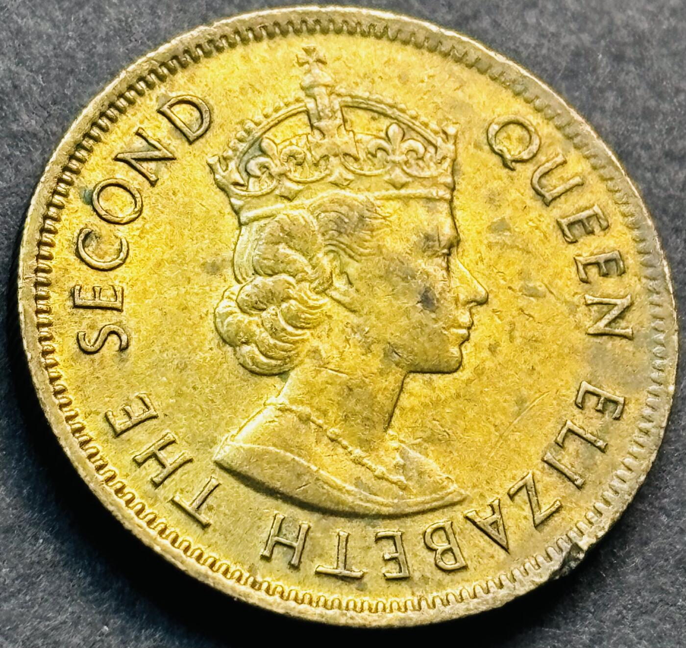 文馨钱币收藏第 281 场，【 长期接收代拍品】银元，银币，套币，纸币专场（本场截拍后休息三天，19 号发货） 原铜光品相 1979 年英属香港一毫铜币，伊丽莎白二世时期 第一版