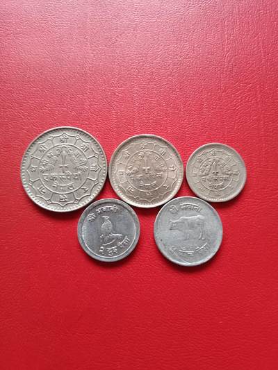 【云涧收藏】第七十九场 - 尼泊尔70年代5枚