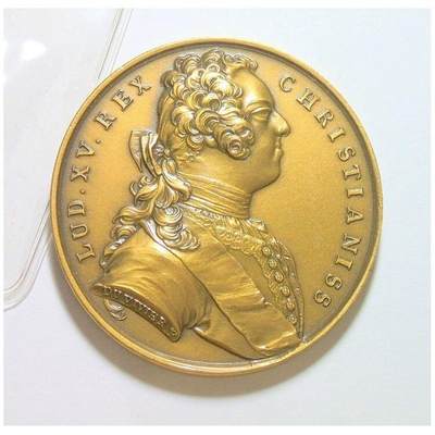 【艺术】法国艺术大章 纪念1734年路易十五法国神罗战争 高浮雕精制大铜章 42MM - 【艺术】法国艺术大章 纪念1734年路易十五法国神罗战争 高浮雕精制大铜章 42MM