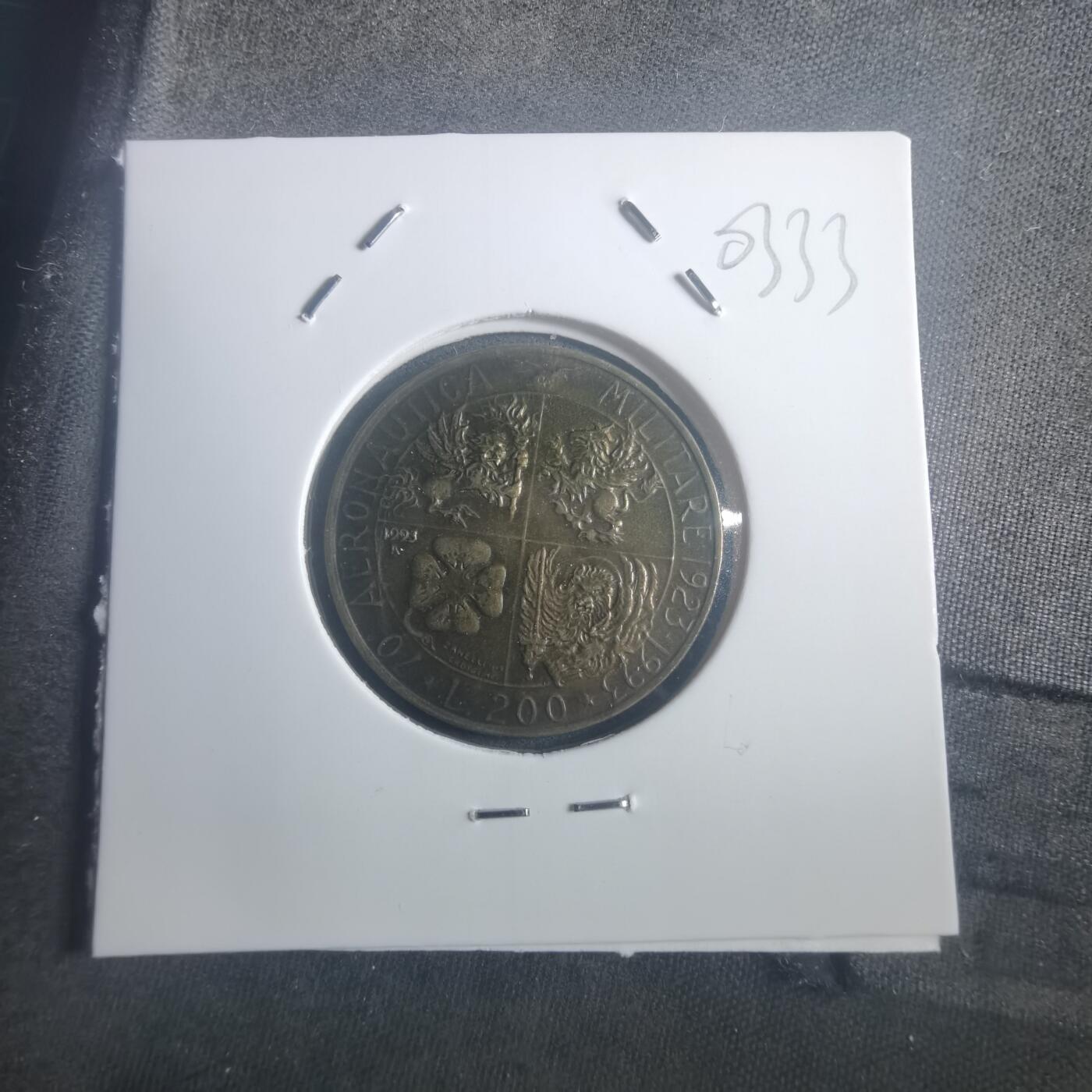 沼泽如烟--第903场 意大利1993年200里拉纪念币