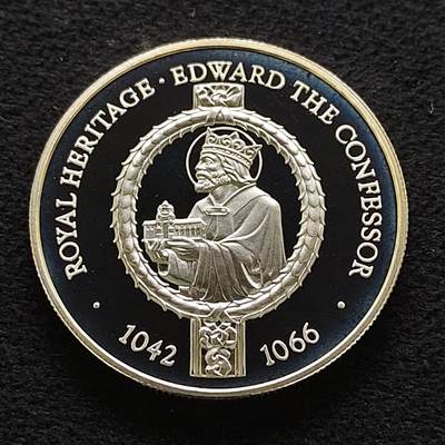 【全场包邮】纯粹捡漏拍477场（免费代拍第14场）调整中 - 福克兰群岛1996年2镑皇室家族系列忏悔者爱德华精制克朗型纪念银币