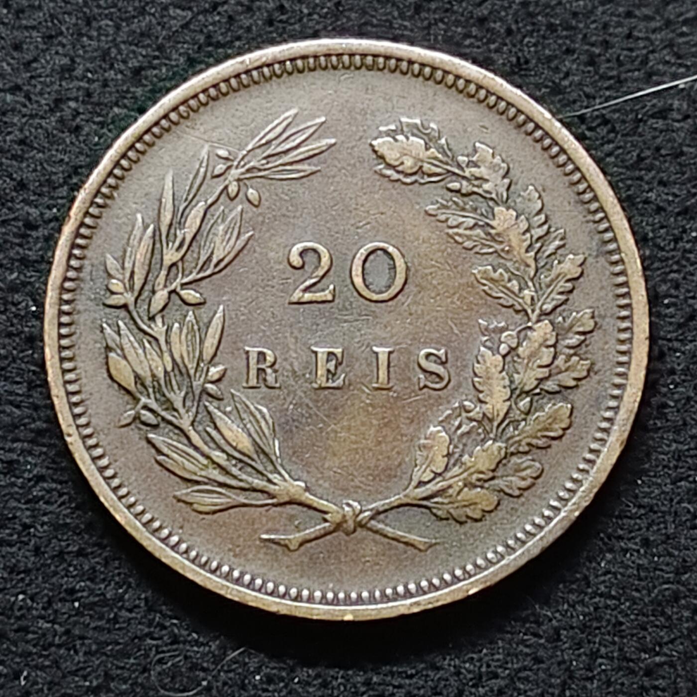 【全场包邮】纯粹捡漏拍476场（免费代拍第13场）调整中 葡萄牙1892年卡洛斯一世20瑞斯铜币