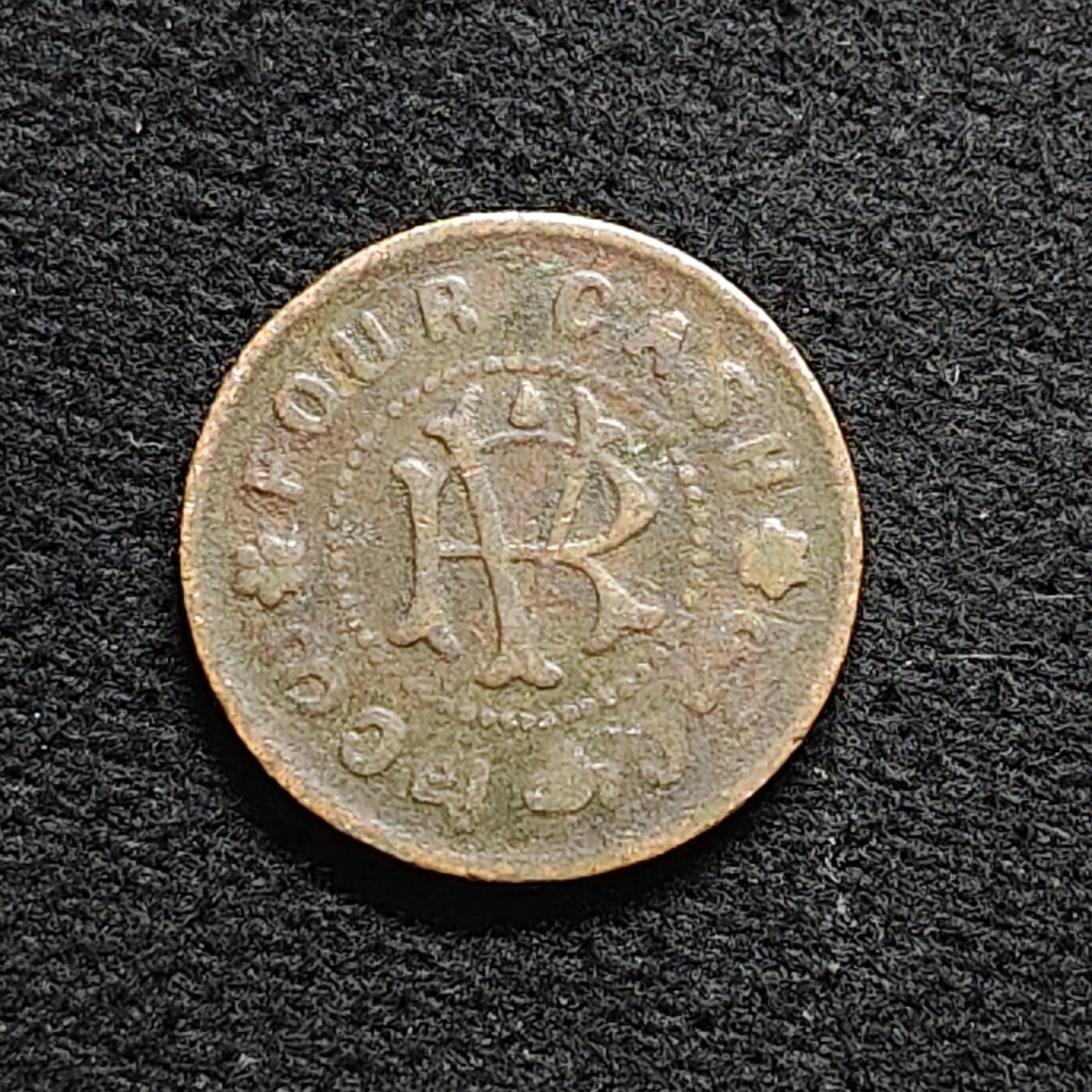 【全场包邮】纯粹捡漏拍476场（免费代拍第13场）调整中 印度特拉凡尔王国（ND）无年份1凯什铜币