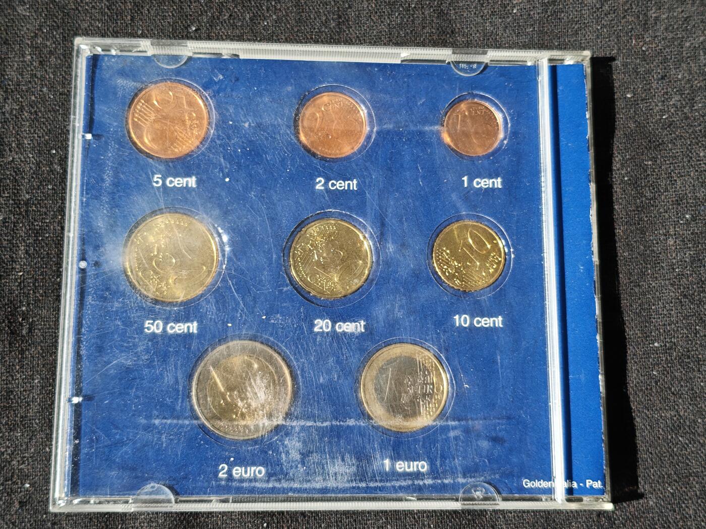 刘世昌艺术品销售中心～虎踞龙蟠*金杨在线联拍群第509期 2002年德国硬币一套8枚（清版欧元），品相如图。