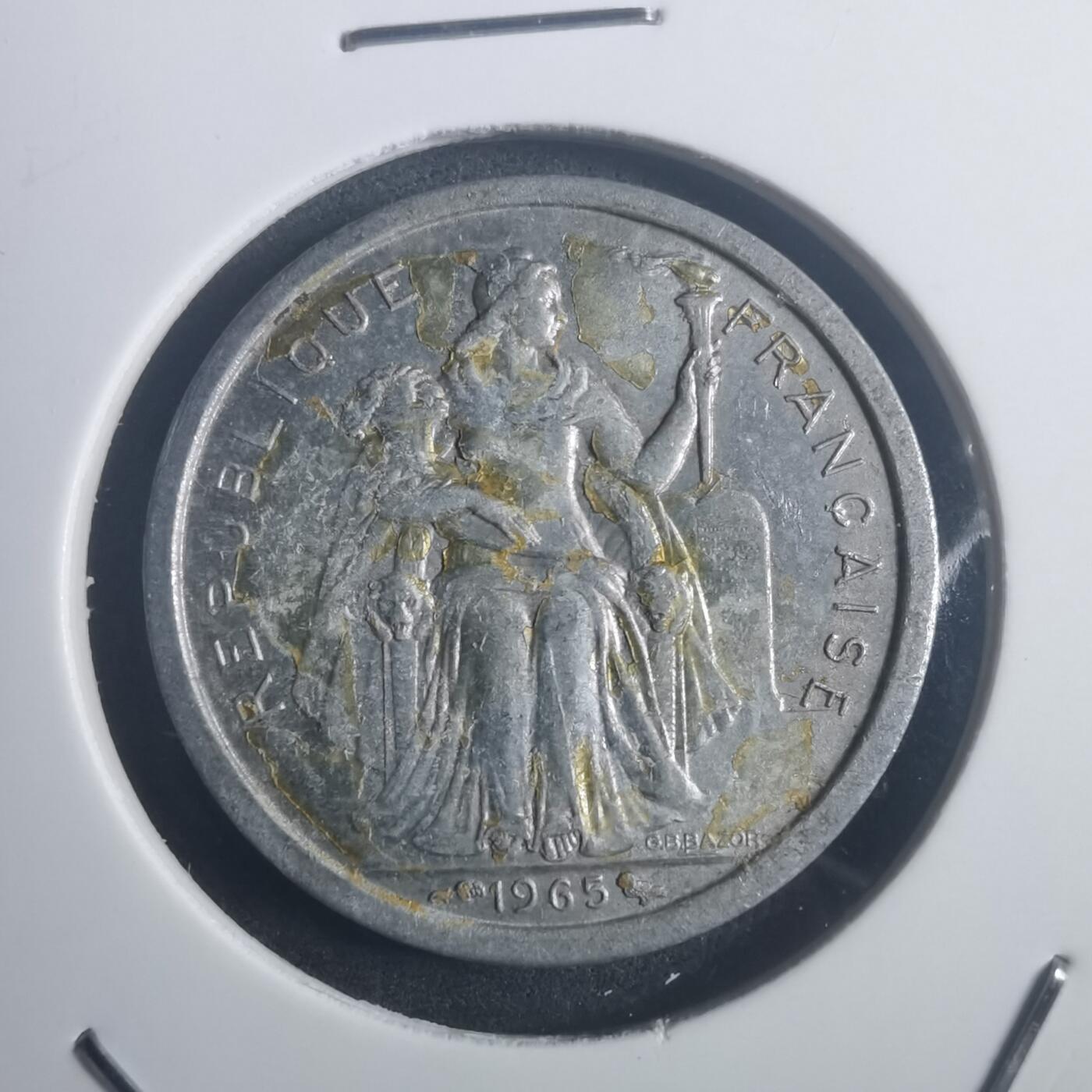 沼泽如烟--第903场 法属波利尼西亚1965年1法郎