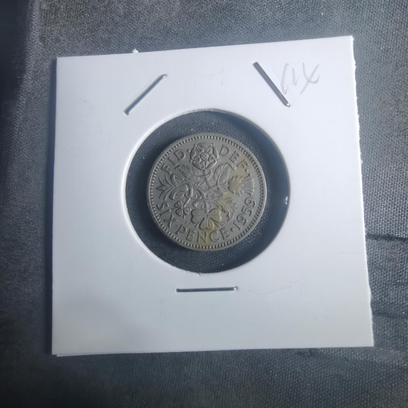 沼泽如烟--第900场 英国1959年6便士