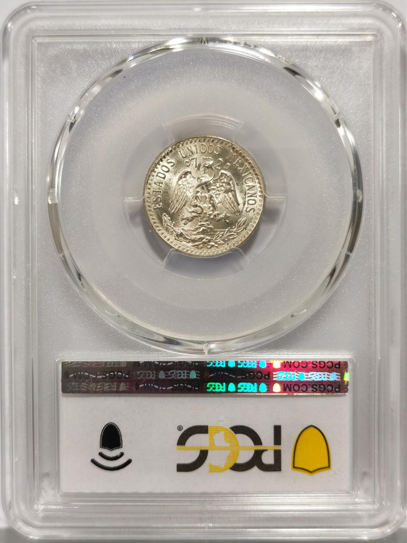 博洋堂世界钱币拍卖第146期（全场包邮） PCGS MS65 墨西哥1942年鹰洋20分银币