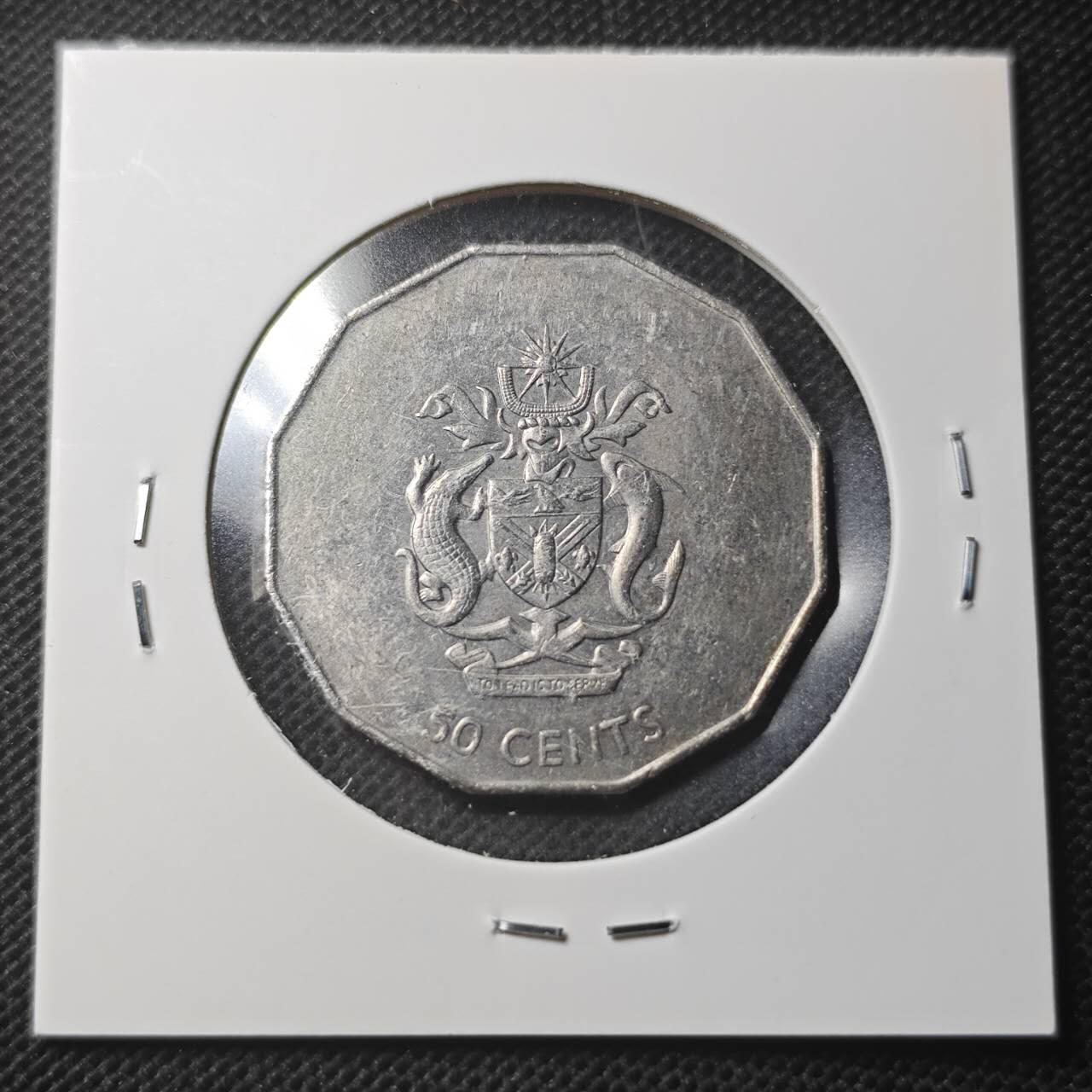 KK钱币收藏小铺  第370场  2月预留时间 周末发货  所罗门群岛50分