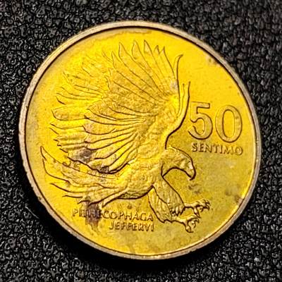 泉币菌-第128附加场-精品福利场（本场拍品多，请提前出价） - 菲律宾1993年50分动物硬币.雄鹰飞鹰.18mm.