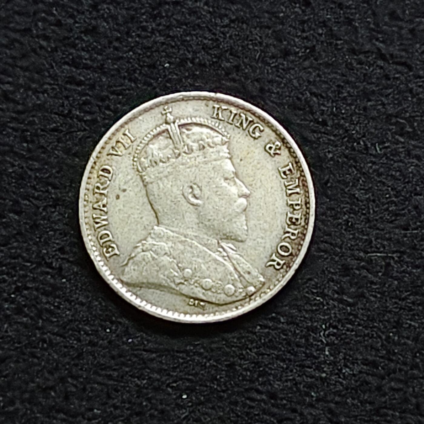 【全场包邮】纯粹捡漏拍476场（免费代拍第13场）调整中 香港1904年爱德华七世5仙银币