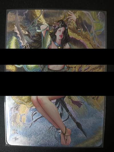 花开卡拍第47期（11月16号周日截拍，品控勿拍!!!拍品不寄存，运费5元，自制卡难免瑕疵，可能存在轻微撞角爆边等出厂瑕疵，品控介意勿拍！） - 卡将西游群芳 第二弹 小黄龙 粗闪 特藏艺术版