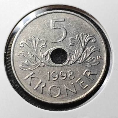 KK钱币收藏小铺  第369场  2月预留时间 周末发货 -  挪威5克朗