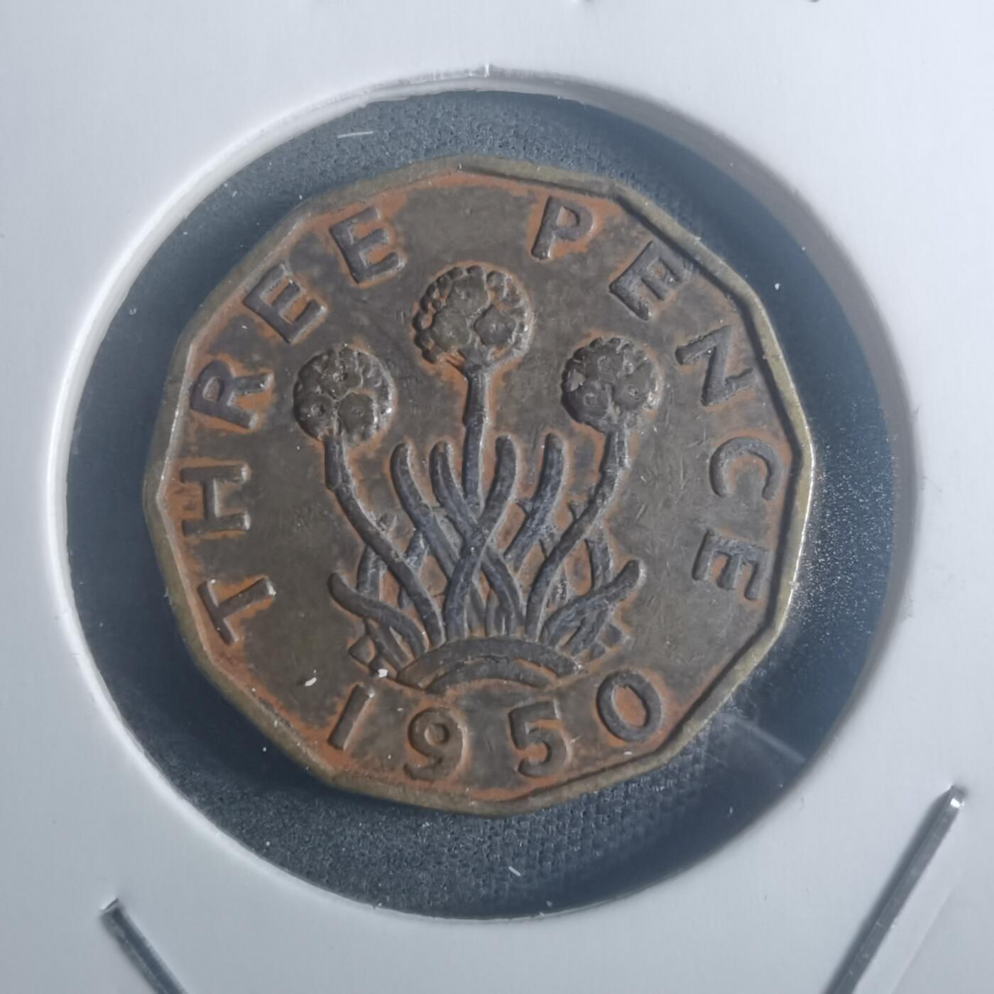 沼泽如烟--第900场 英国1950年3便士