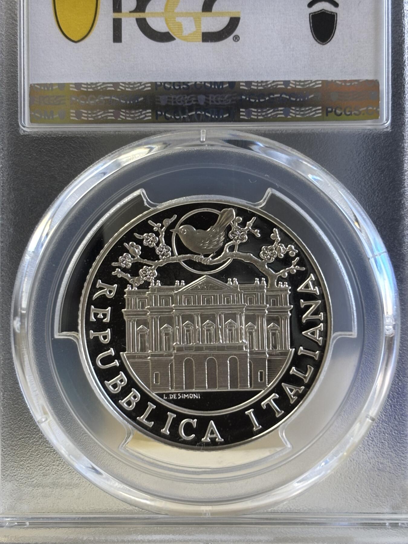 第181期拍卖 意大利2004年蝴蝶夫人主题获奖纪念银币PCGS-PR68,925银，18克