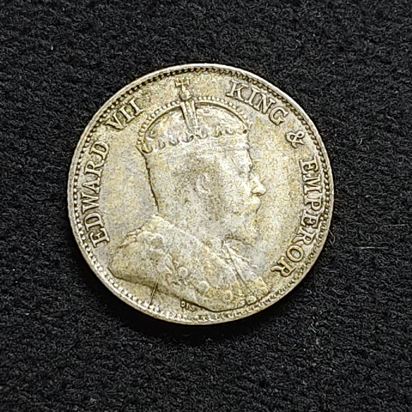 【全场包邮】纯粹捡漏拍476场（免费代拍第13场）调整中 英属海峡1910年爱德华七世10分银币