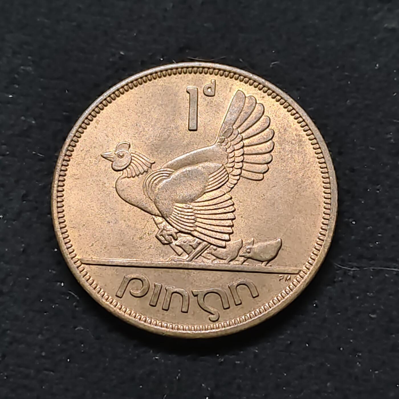 【全场包邮】纯粹捡漏拍476场（免费代拍第13场）调整中 爱尔兰共和国1968年1便士铜币