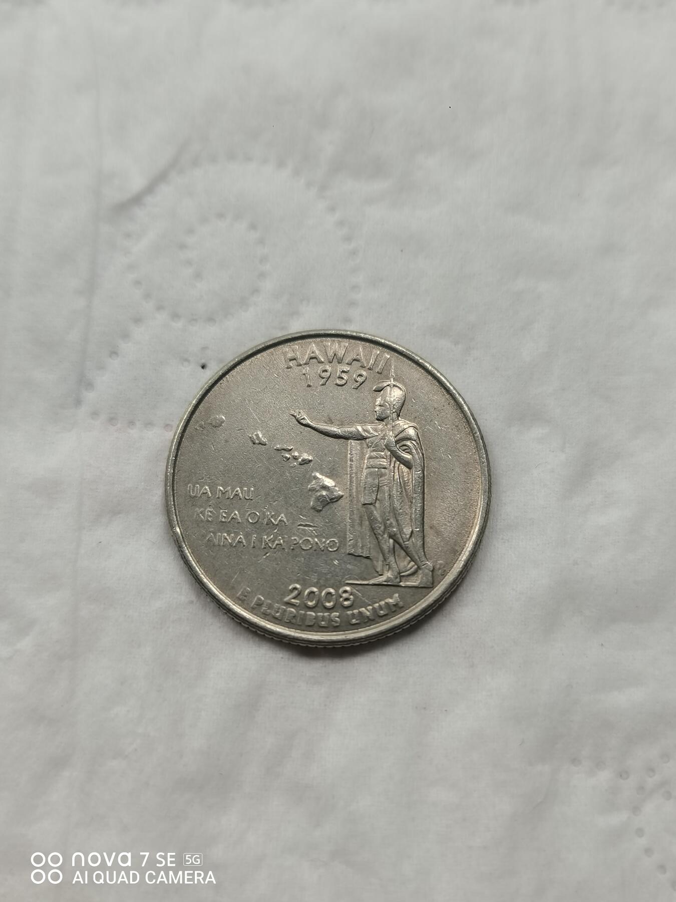 美国钱币 2008年25美分