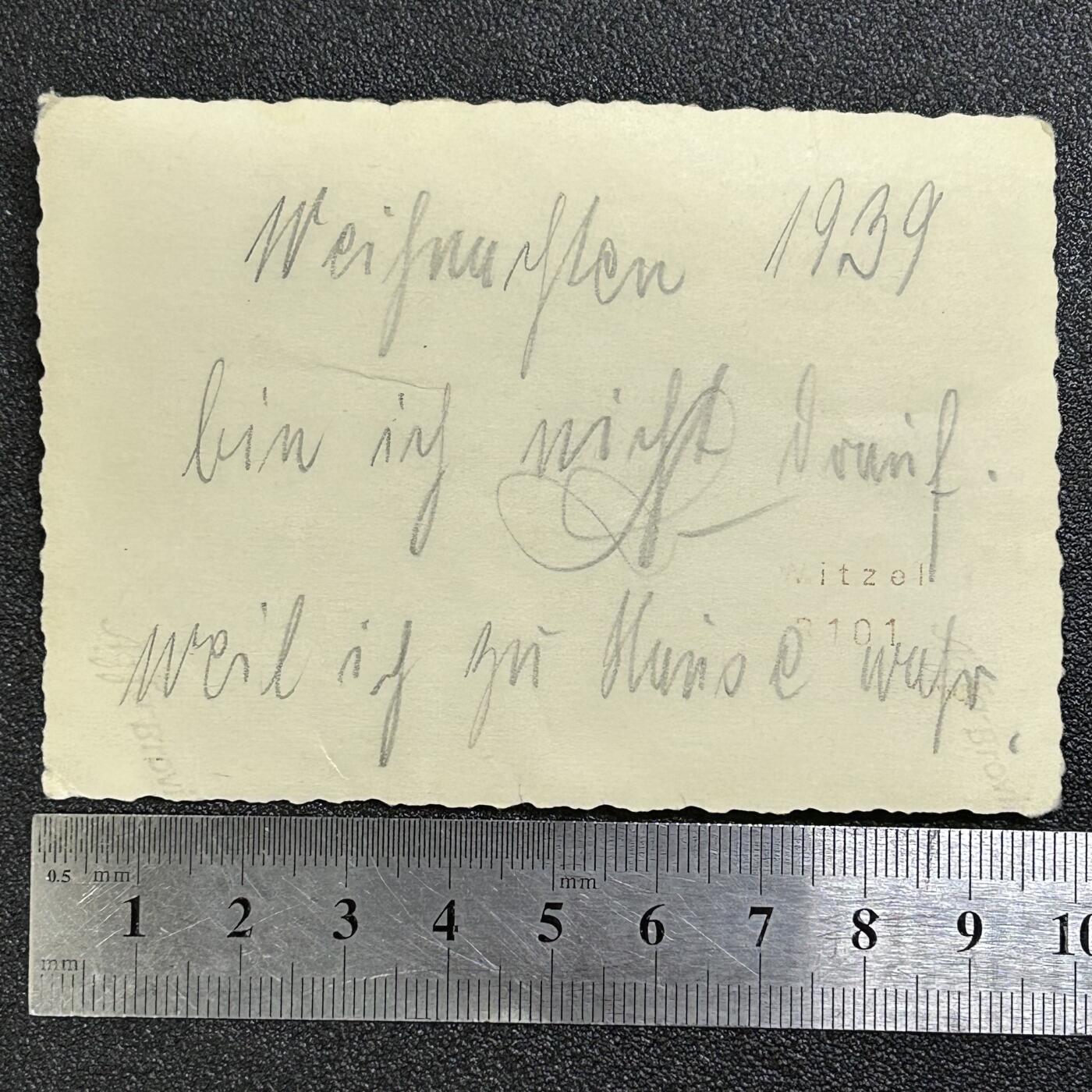 西秦中古拍卖第六十五期 德三 1939年圣诞节官兵合影照片