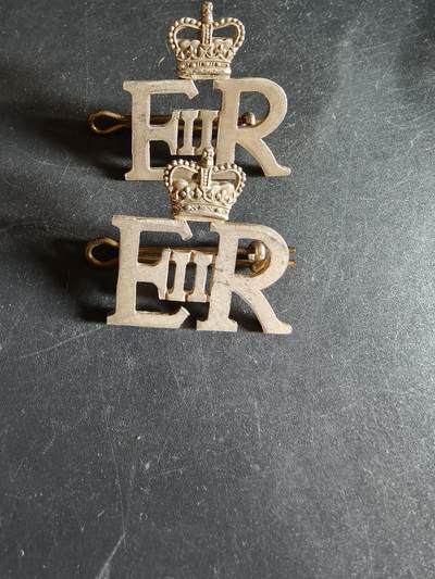 老王徽章第163期 13-15日三场连拍 16日统一发货  13、14日结束后可寄存 - 英国诺福克义勇步兵团领章一组    女王时期 