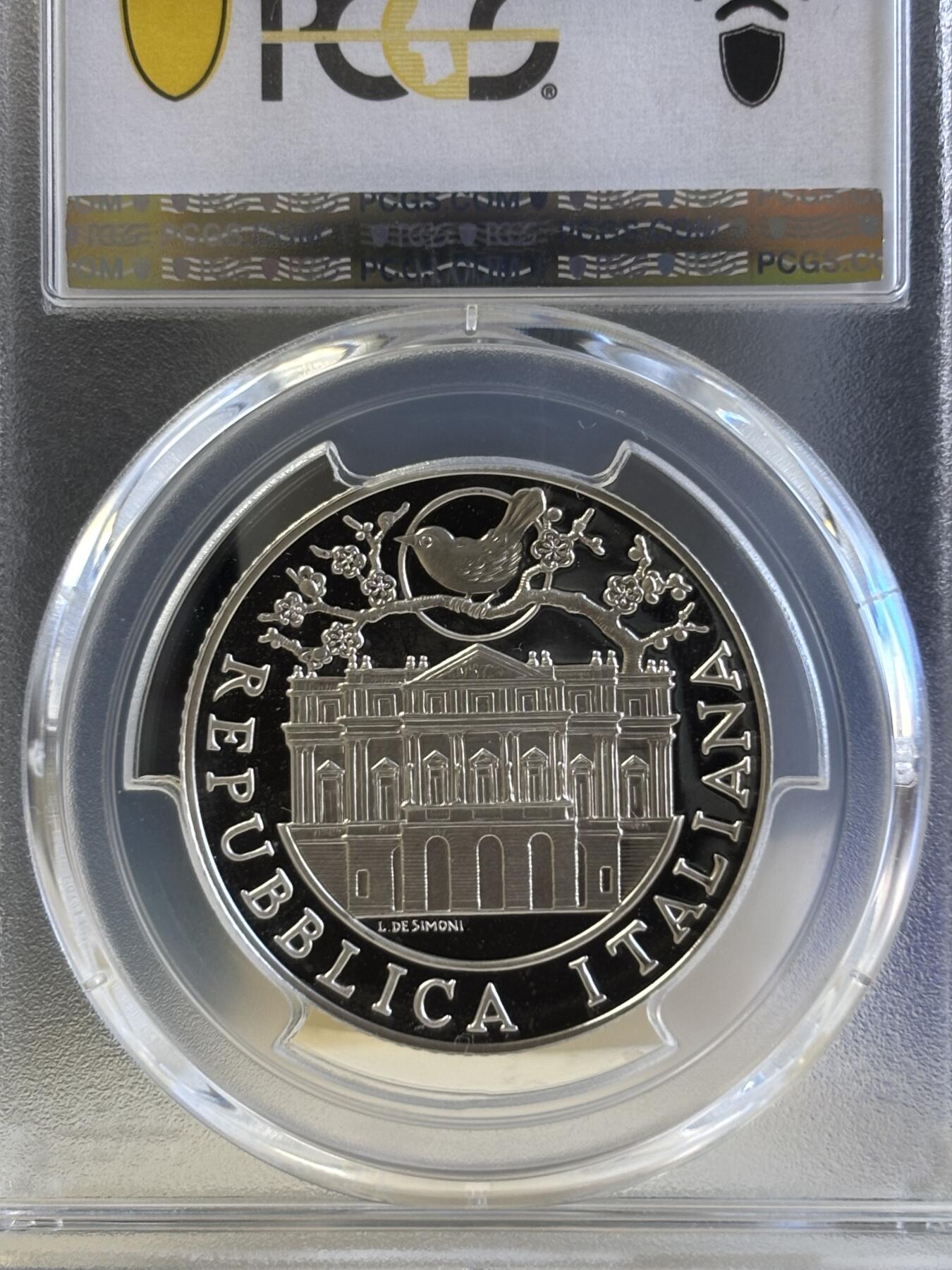 第181期拍卖 意大利2004年蝴蝶夫人主题获奖纪念银币PCGS-PR68,925银，18克