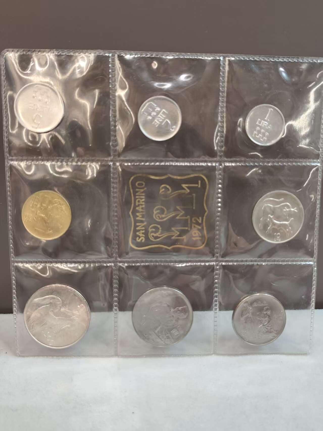 G&W世界散币，银币处理专场（第36场） 圣马力诺1972年8枚套  1银