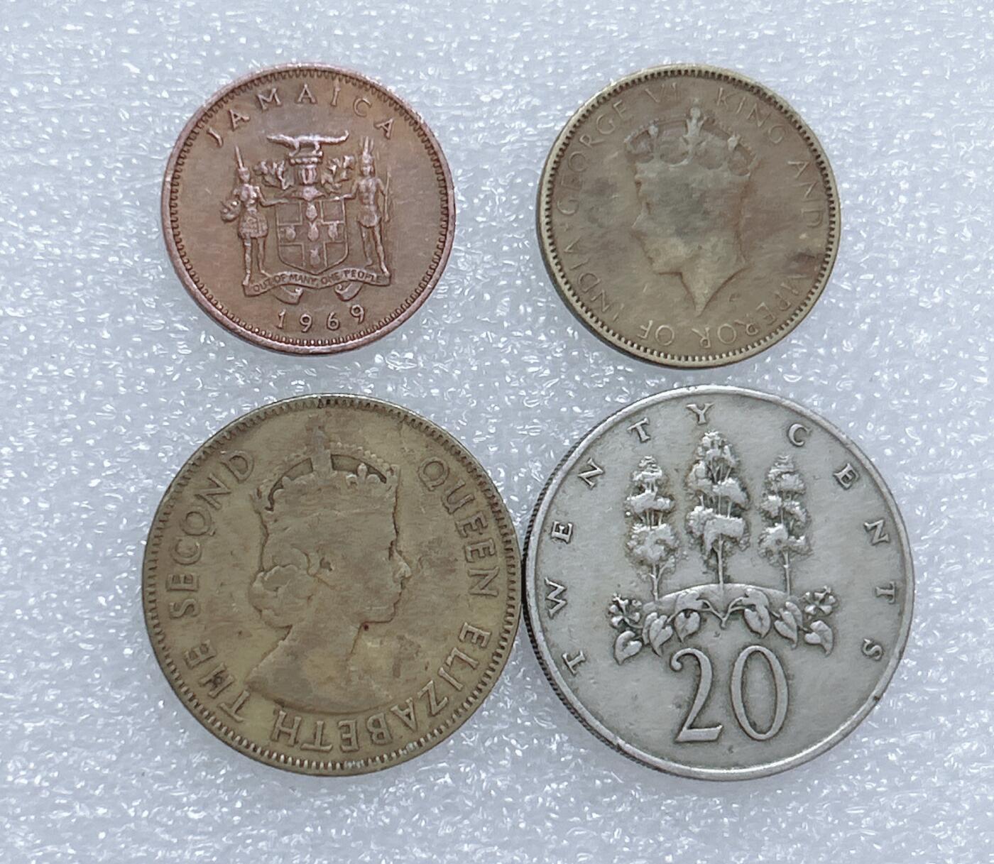 第一海外回流一元起拍收藏 散集专场  第265期 牙买加硬币 4枚