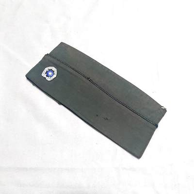 【第壹場】近代勋奖章徽章服饰杂项专场 - 民国陆军船帽 头围约53cm