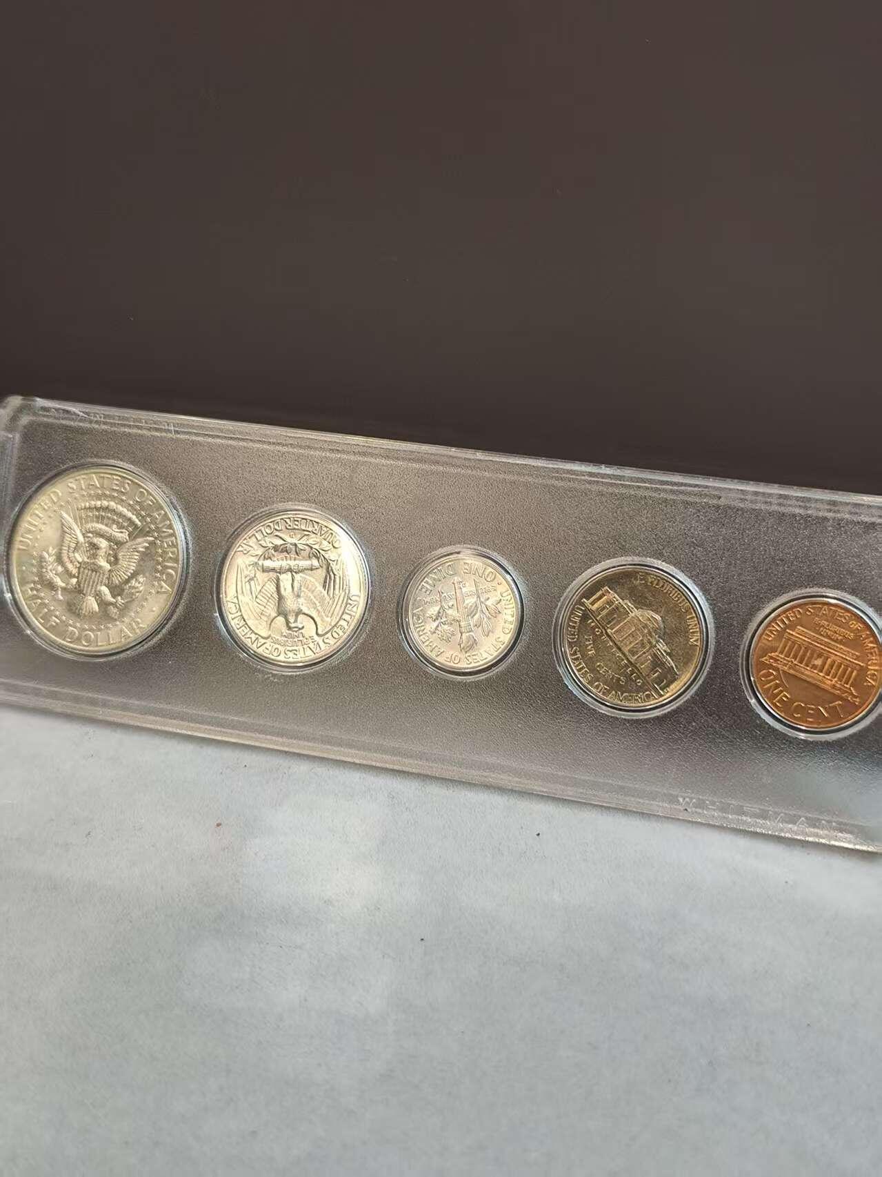 G&W世界散币，银币处理专场（第36场） 美国1964年5枚套   3银