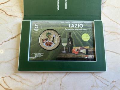 第181期拍卖 - 卡装意大利2023年饮食文化白葡萄酒培根番茄面纪念币