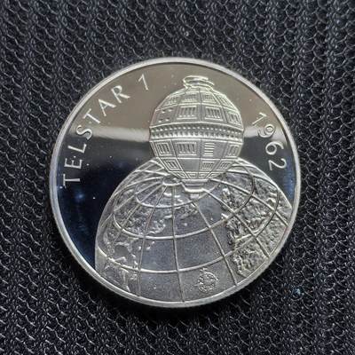 道一币馆币章第一百五十四场 - 匈牙利1992年通讯卫星电星1号500福林精制银币 31.46g 925S 20000