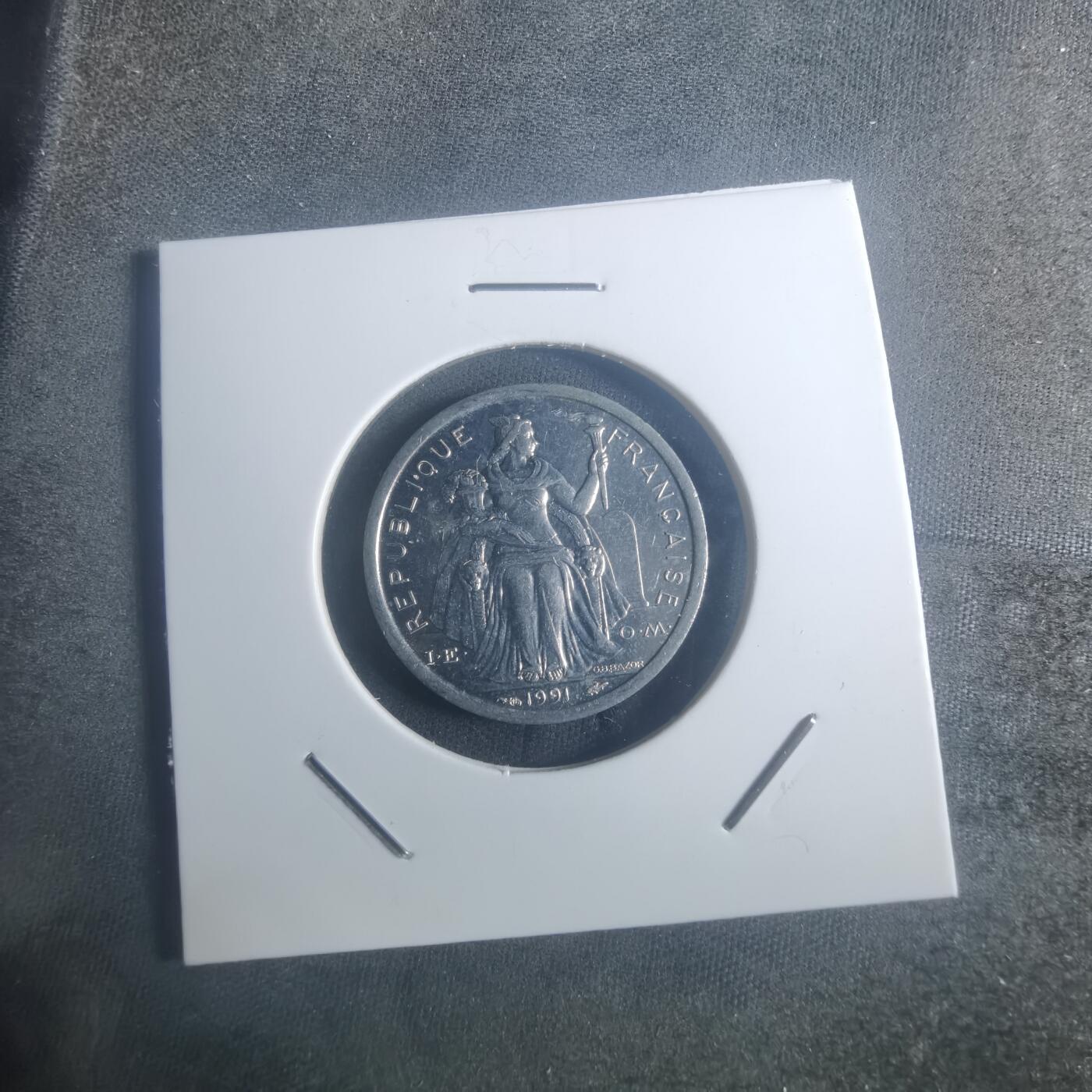 沼泽如烟--第900场 法属波利尼西亚1991年1法郎