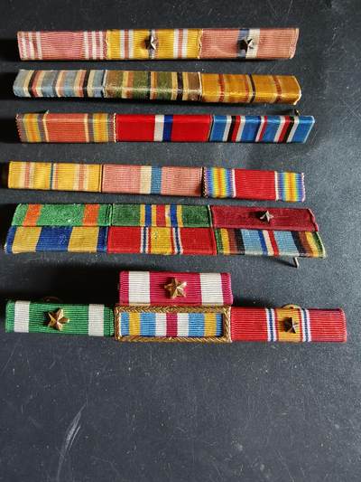 老王徽章第163期 13-15日三场连拍 16日统一发货  13、14日结束后可寄存 -  美国二战勋略7条22R     带英勇单位集体嘉奖