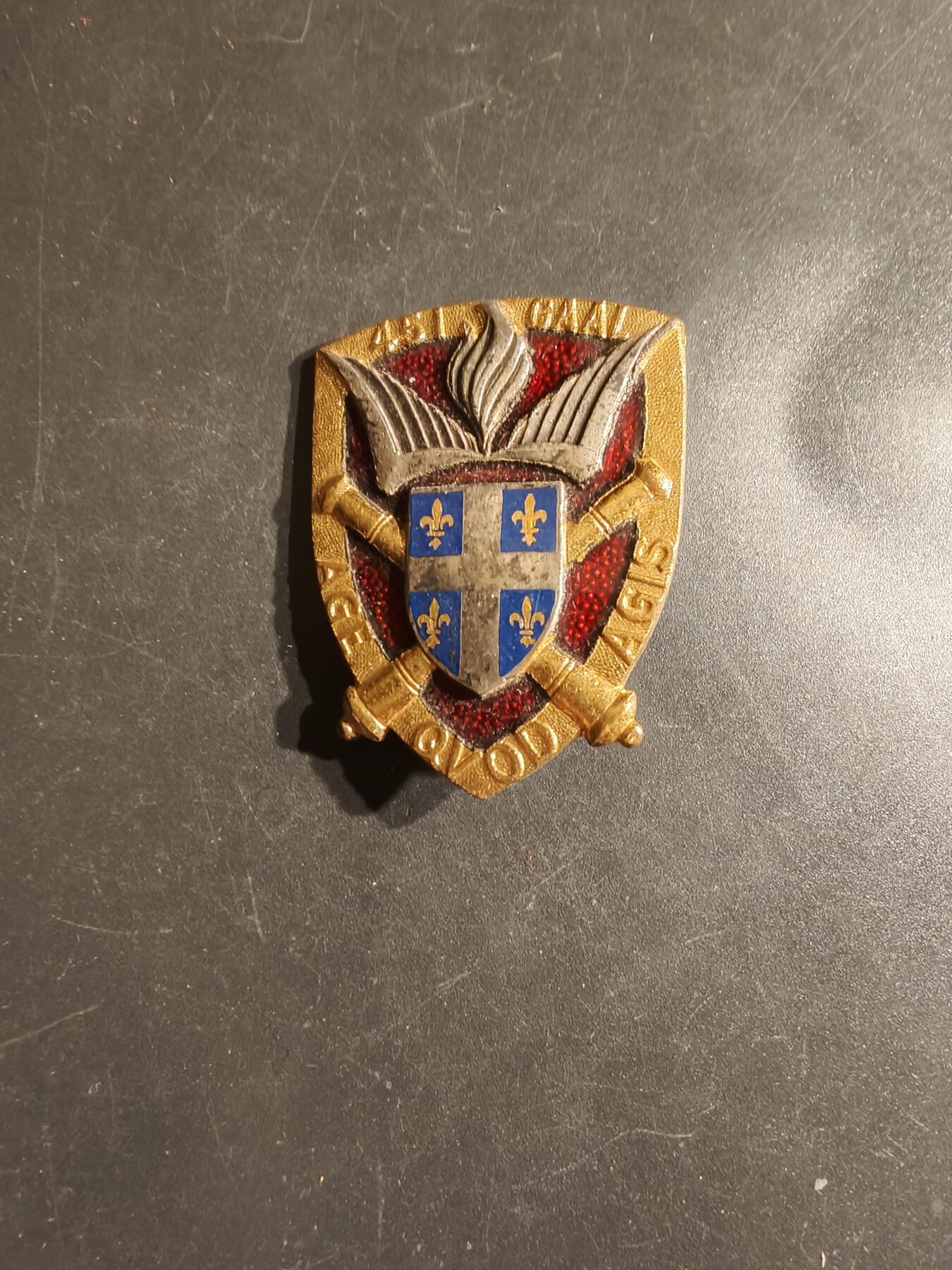 老王徽章第163期 13-15日三场连拍 16日统一发货  13、14日结束后可寄存  法国第451轻型高射炮兵集群证章