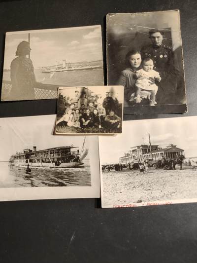 老王徽章第163期 13-15日三场连拍 16日统一发货  13、14日结束后可寄存 - 苏联士兵及家庭照片一组5张 