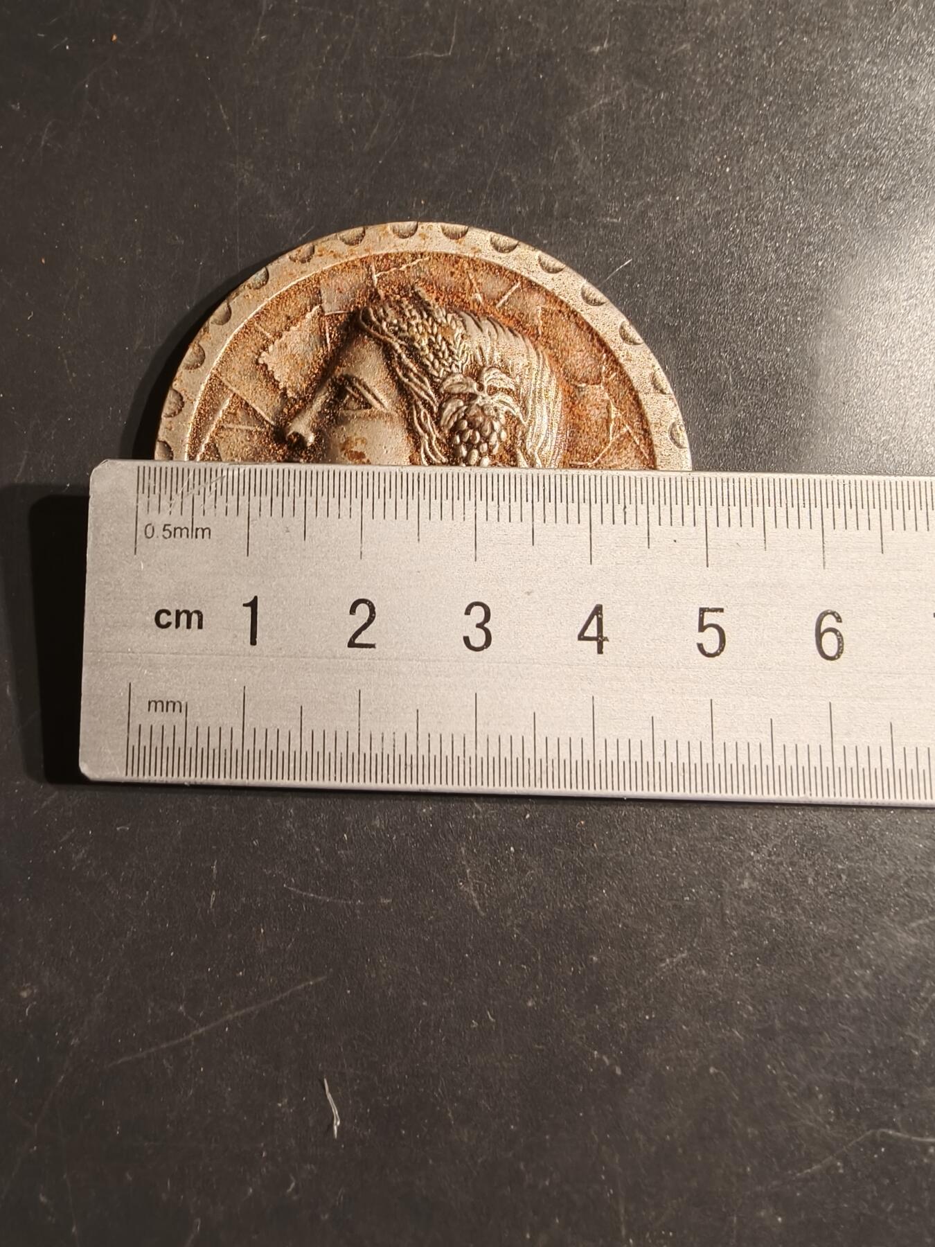 老王徽章第163期 13-15日三场连拍 16日统一发货  13、14日结束后可寄存 法国玛丽安娜纪念章      直径50mm.    重量53.1g 