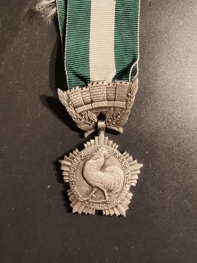 老王徽章第163期 13-15日三场连拍 16日统一发货  13、14日结束后可寄存 -  法国银级地方嘉奖奖章   