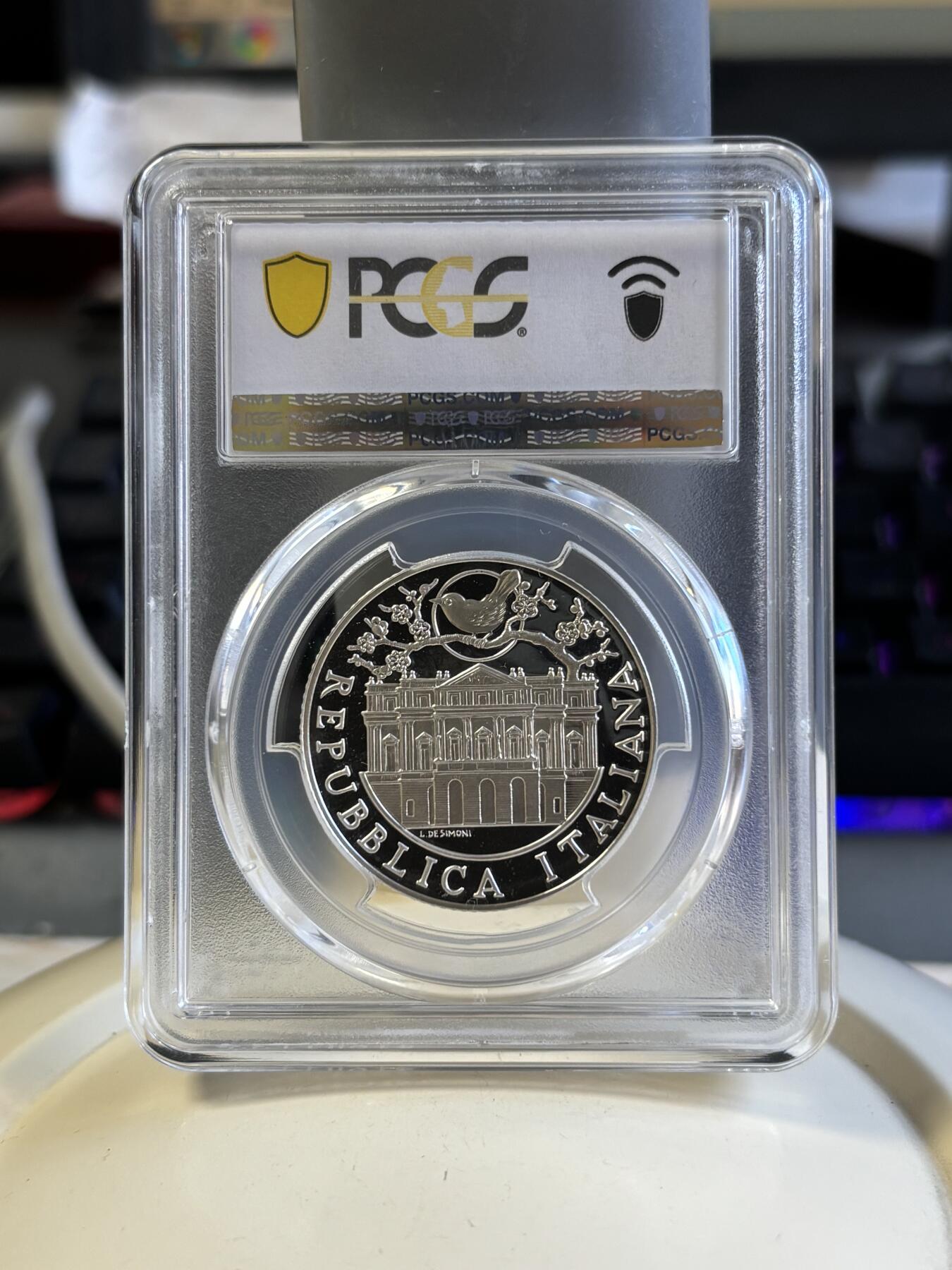 第181期拍卖 意大利2004年蝴蝶夫人主题获奖纪念银币PCGS-PR68,925银，18克