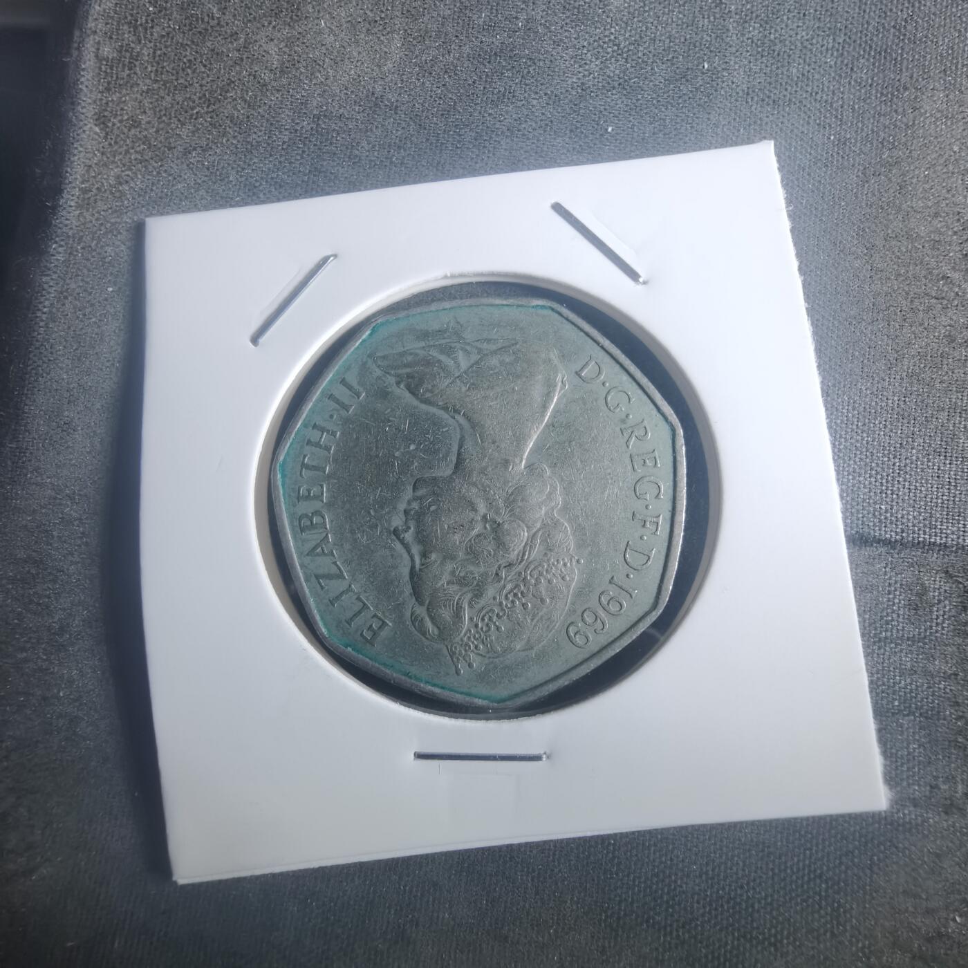 沼泽如烟--第900场 英国1969年50便士