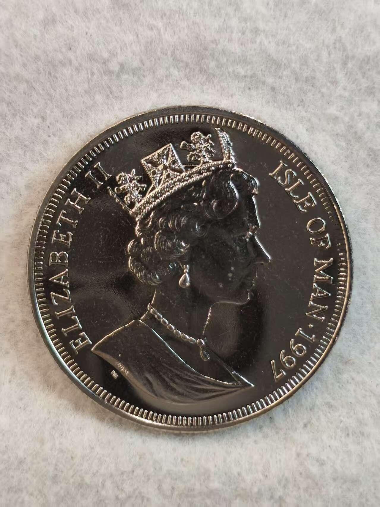 G&W世界散币，银币处理专场（第36场） 马恩岛1996年1克朗 长毛猫