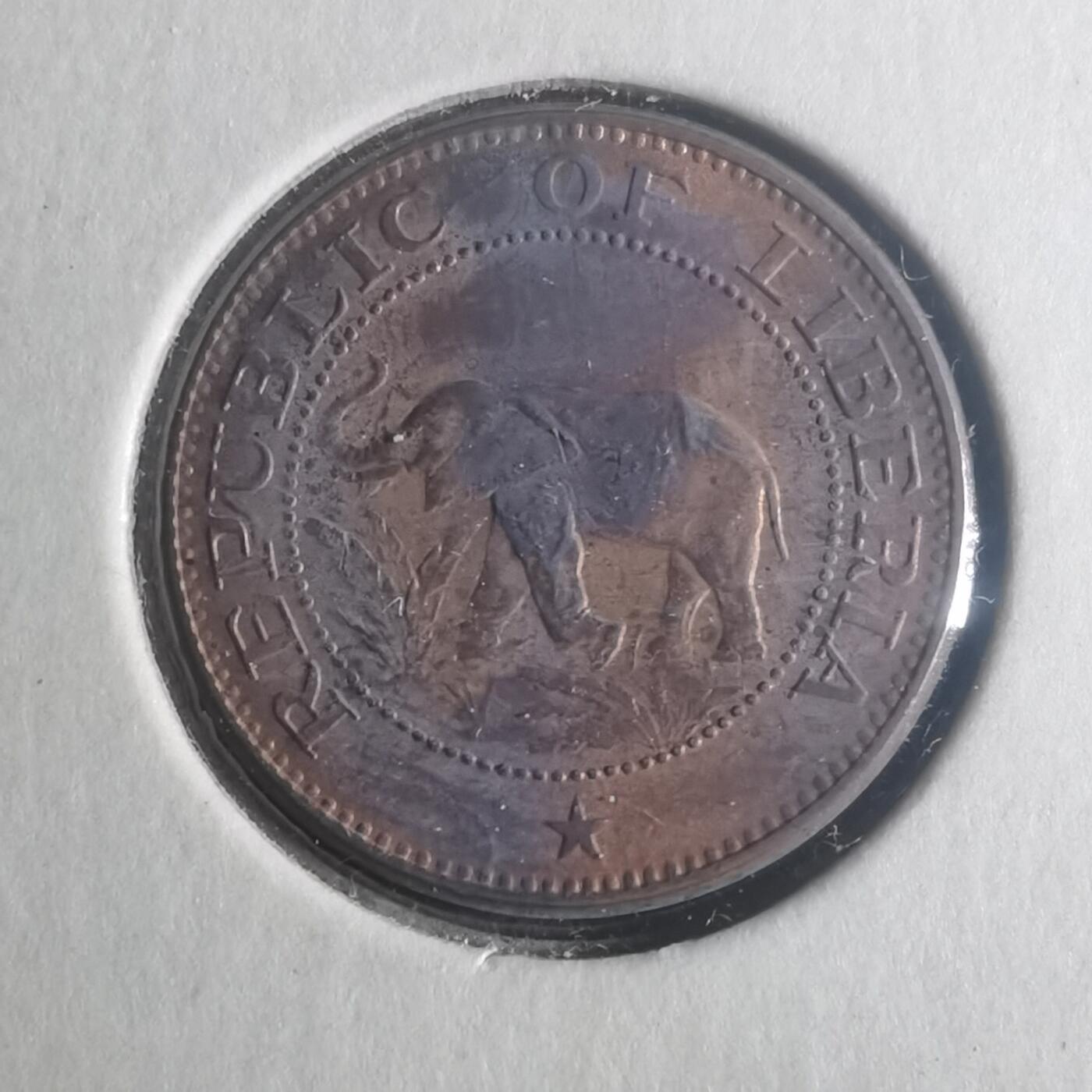 沼泽如烟--第900场 利比里亚1961年一分大象