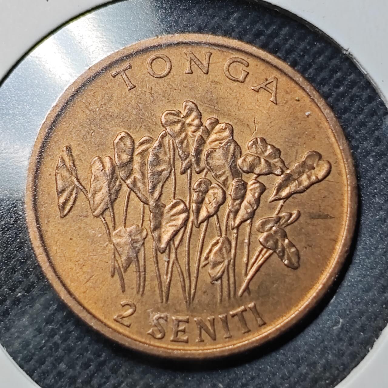 KK钱币收藏小铺  第370场  2月预留时间 周末发货  1981汤加2分铜币