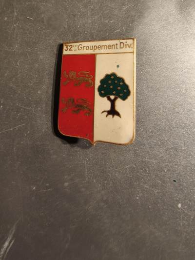 老王徽章第163期 13-15日三场连拍 16日统一发货  13、14日结束后可寄存 -  法国陆军第32师团级作战群证章