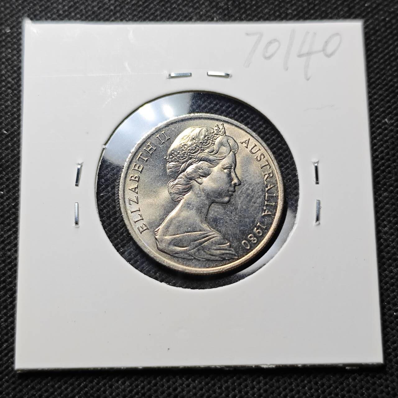 KK钱币收藏小铺  第370场  2月预留时间 周末发货  1980澳大利亚10分 好品